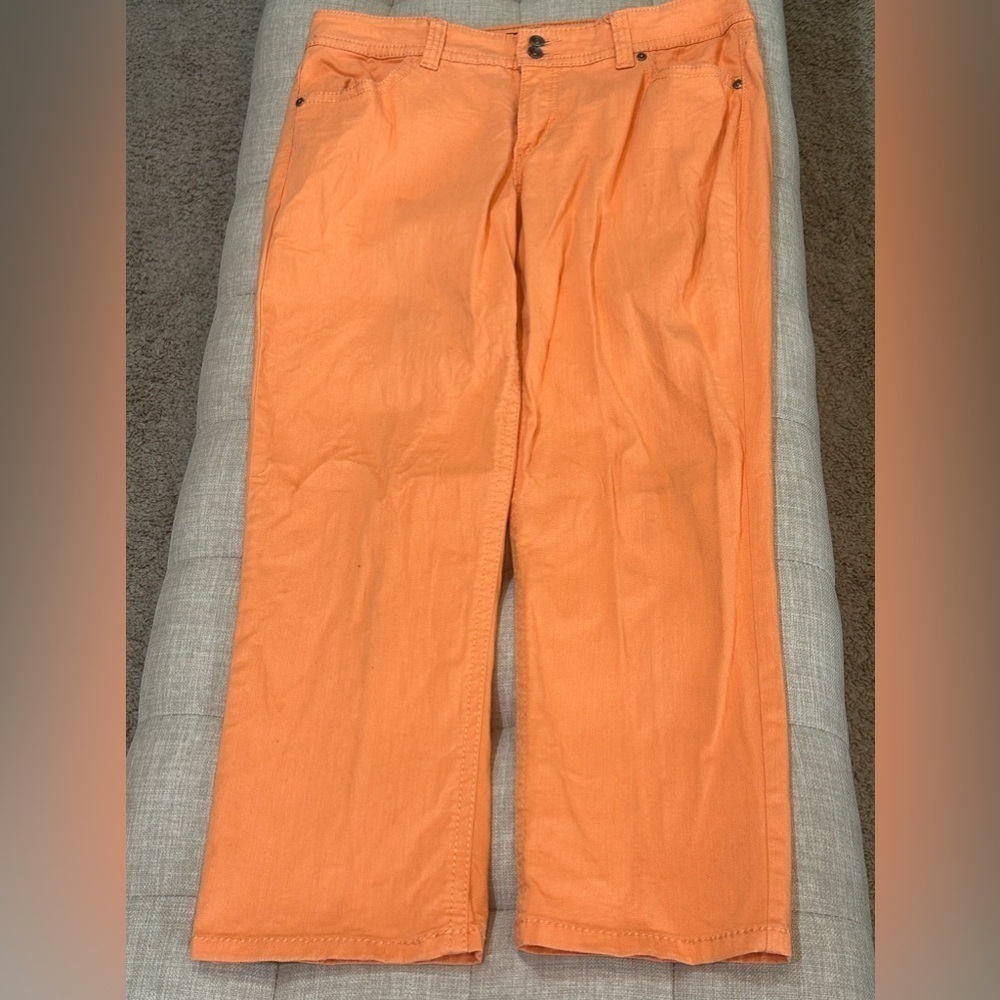 Nine West Women’s Size 12 Annette Capris - Coral/Orange - Good Used Condition - Picture 4 of 10